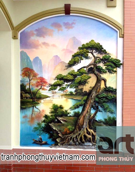 Chuyên vẽ tranh tường phong cảnh tại hà đông hà nội