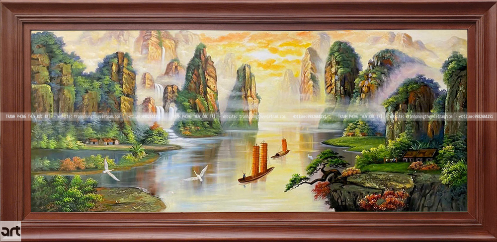 Tranh sơn thủy hữu tình Tranh sơn thủy hữu tình