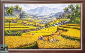 tranh phong cảnh ruộng bậc thang đẹp - Tranh Phong Thủy