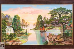 Tranh phong cảnh sơn thuỷ hữu tình đẹp
