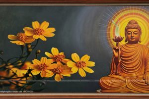 Tranh sơn dầu vẽ Đức Phật