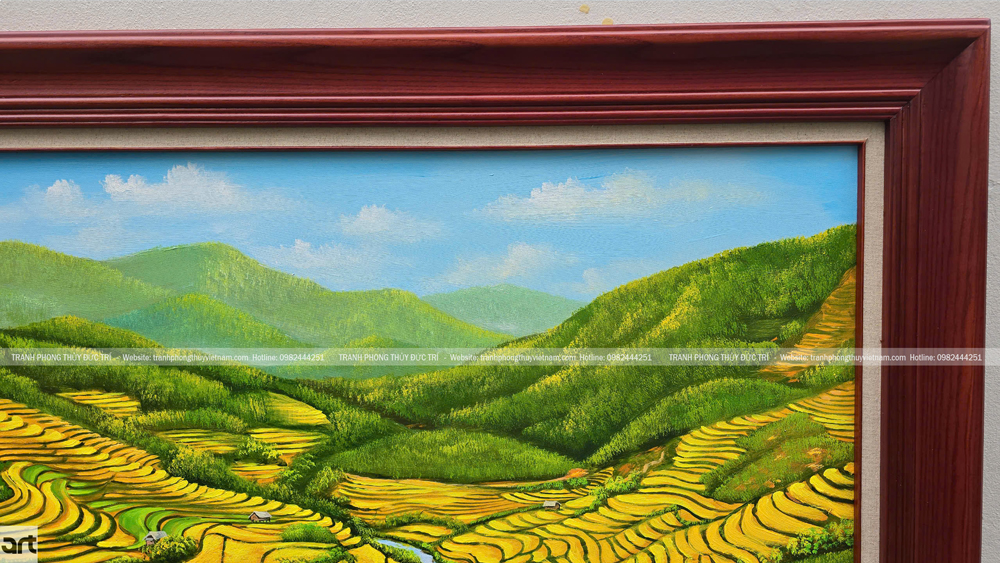 Chi tiết phong cảnh ruộng bậc thang với mây trời tong xanh Chi tiết phong cảnh ruộng bậc thang với mây trời tong xanh