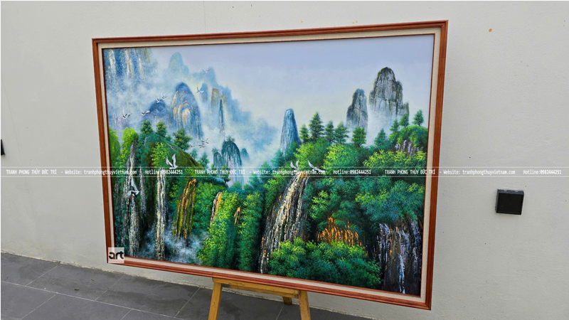Tranh phong cảnh dãy núi trùng điệp Tranh phong cảnh dãy núi trùng điệp