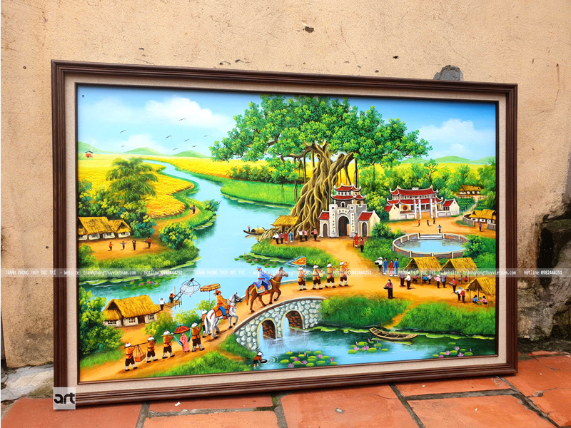 Tranh vẽ vinh quy bái tổ