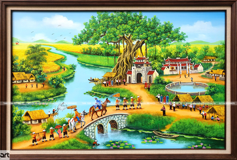Tranh vinh quy bái tổ phong thủy
