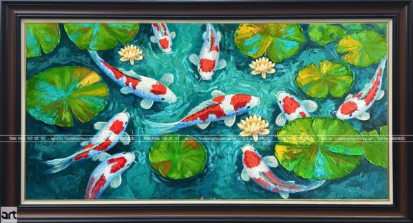 Tranh cửu ngư quần hội phong cách nghệ thuật