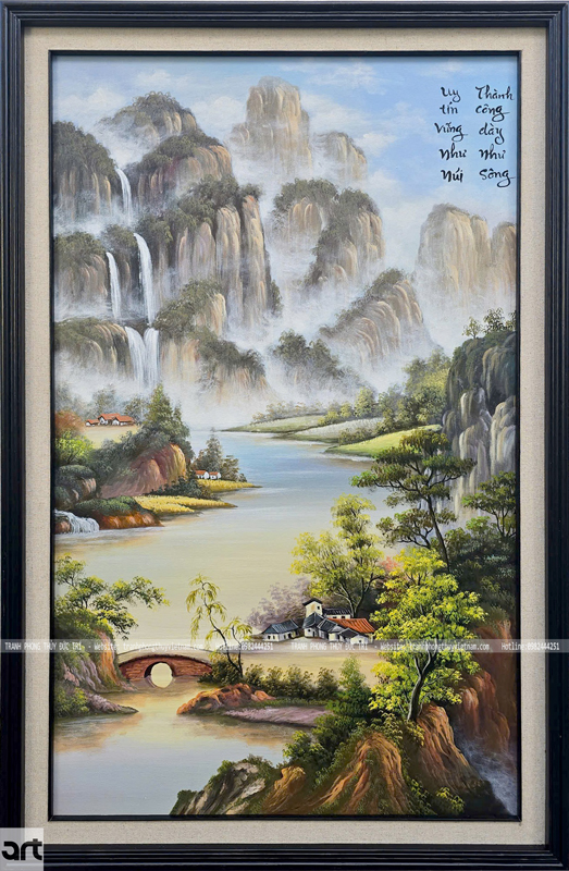 Tranh sơn thủy hữu tình khổ dọc