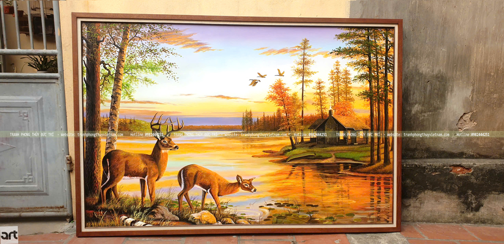 Tranh huơu tài lộc Tranh huơu tài lộc