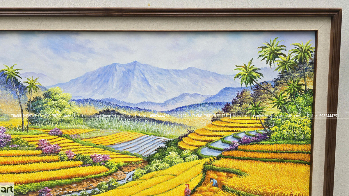 Phong cảnh thiên nhiên trong tranh ruộng bậc thang Phong cảnh thiên nhiên trong tranh ruộng bậc thang