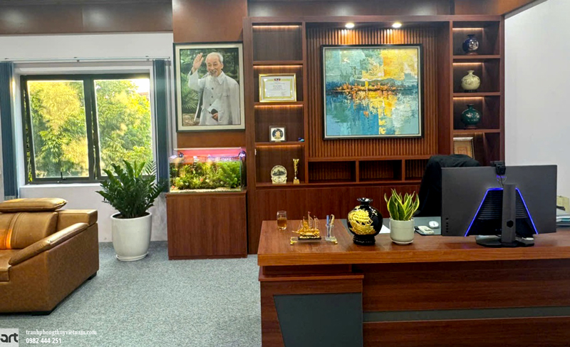 Tranh phòng làm việc phong thủy