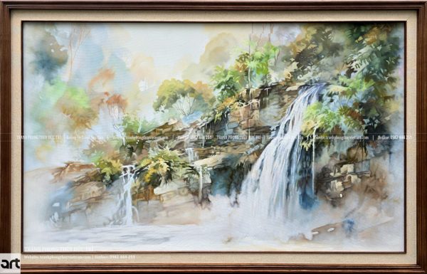 Tranh phong thủy thác nước