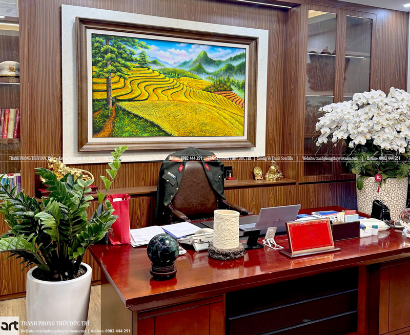 Tranh phong thủy treo phòng làm việc cho người mệnh Kim