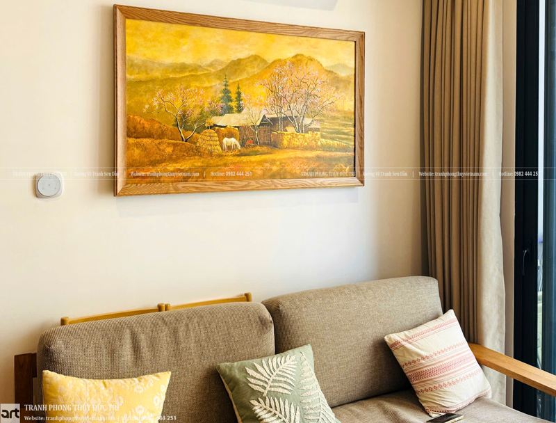 Tranh treo tường phòng khách chung cư