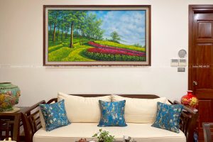 Tranh sơn dầu phong cảnh thiên nhiên đẹp treo phòng khách