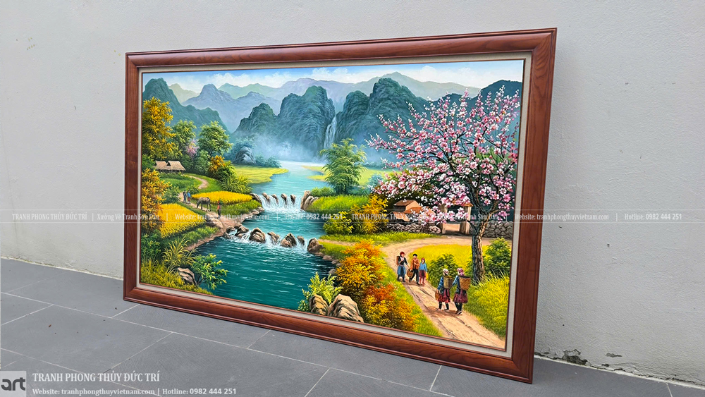 Tranh sơn dầu phong cảnh vùng cao đẹp ý nghĩa Tranh sơn dầu phong cảnh vùng cao đẹp ý nghĩa