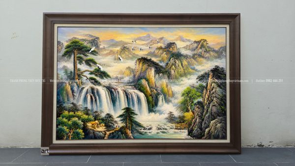 Tranh sơn thủy hữu tình phong thủy
