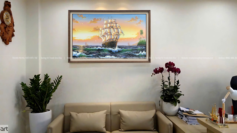 Ý nghĩa tranh thuận buồm xuôi gió trong phong thủy Ý nghĩa tranh thuận buồm xuôi gió trong phong thủy